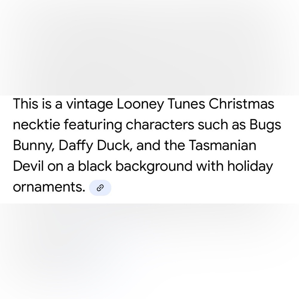 Warner Bros. Looney Tunes Christmas Tie - Green, Red, Blue - Picture 5 of 6